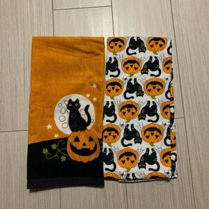 Halloween Cat Jack O’Lantern Towel Set